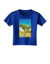 Colorado Tree Watercolor Toddler T-Shirt Dark-Toddler T-Shirt-TooLoud-Royal-Blue-2T-Davson Sales