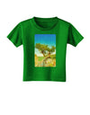 Colorado Tree Watercolor Toddler T-Shirt Dark-Toddler T-Shirt-TooLoud-Clover-Green-2T-Davson Sales