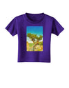 Colorado Tree Watercolor Toddler T-Shirt Dark-Toddler T-Shirt-TooLoud-Purple-2T-Davson Sales