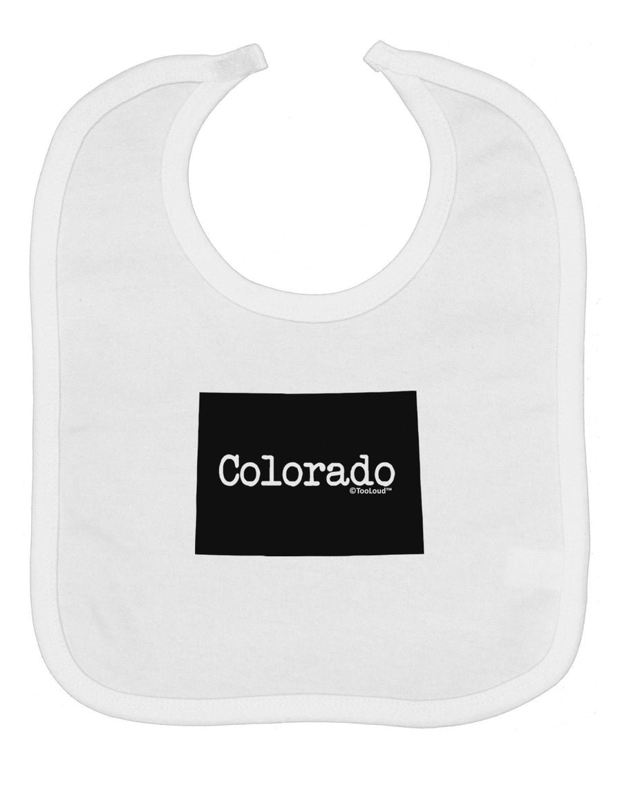 Colorado - United States Shape Baby Bib by TooLoud