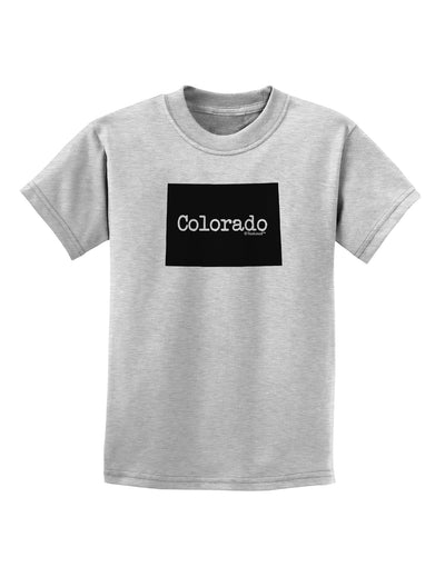 Colorado - United States Shape Childrens T-Shirt by TooLoud-Childrens T-Shirt-TooLoud-AshGray-X-Small-Davson Sales