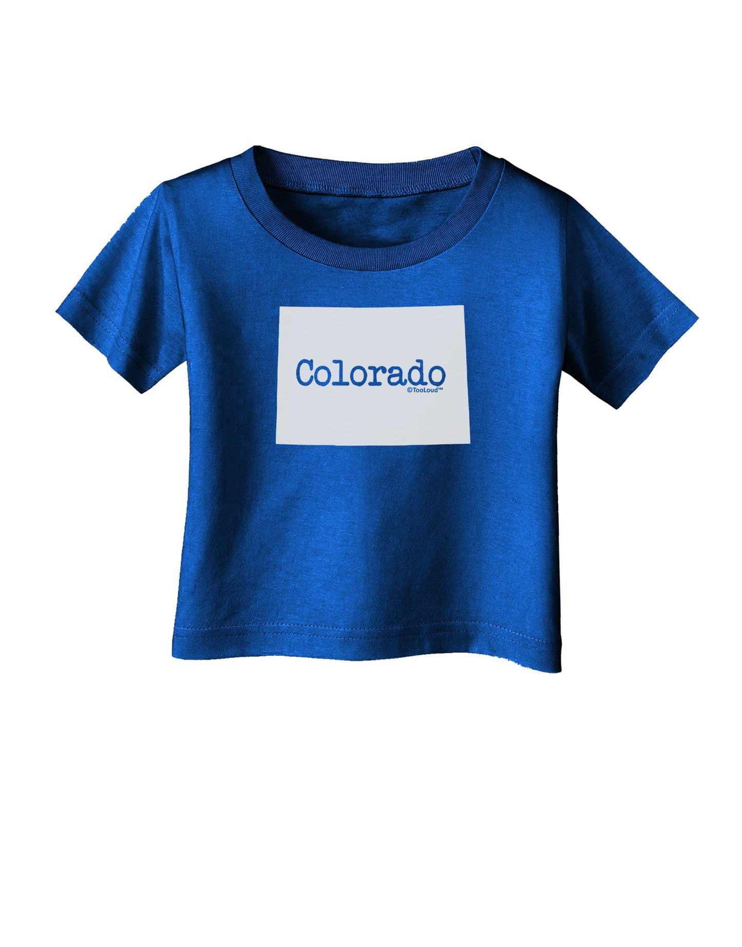 Colorado - United States Shape Infant T-Shirt Dark by TooLoud-Infant T-Shirt-TooLoud-Royal-Blue-06-Months-Davson Sales