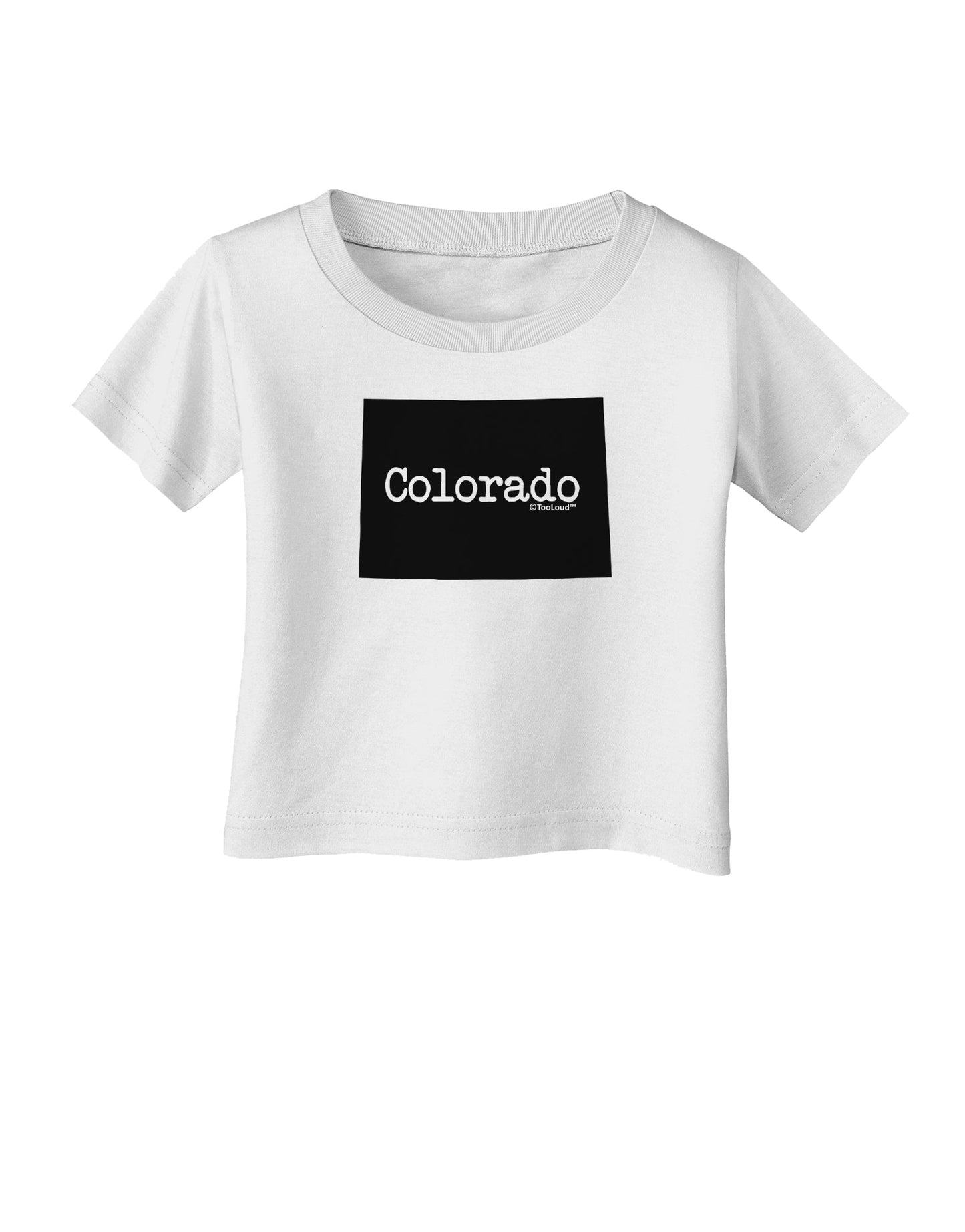 Colorado - United States Shape Infant T-Shirt by TooLoud-Infant T-Shirt-TooLoud-White-06-Months-Davson Sales
