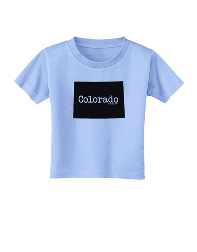 Colorado - United States Shape Toddler T-Shirt by TooLoud-Toddler T-Shirt-TooLoud-Aquatic-Blue-2T-Davson Sales