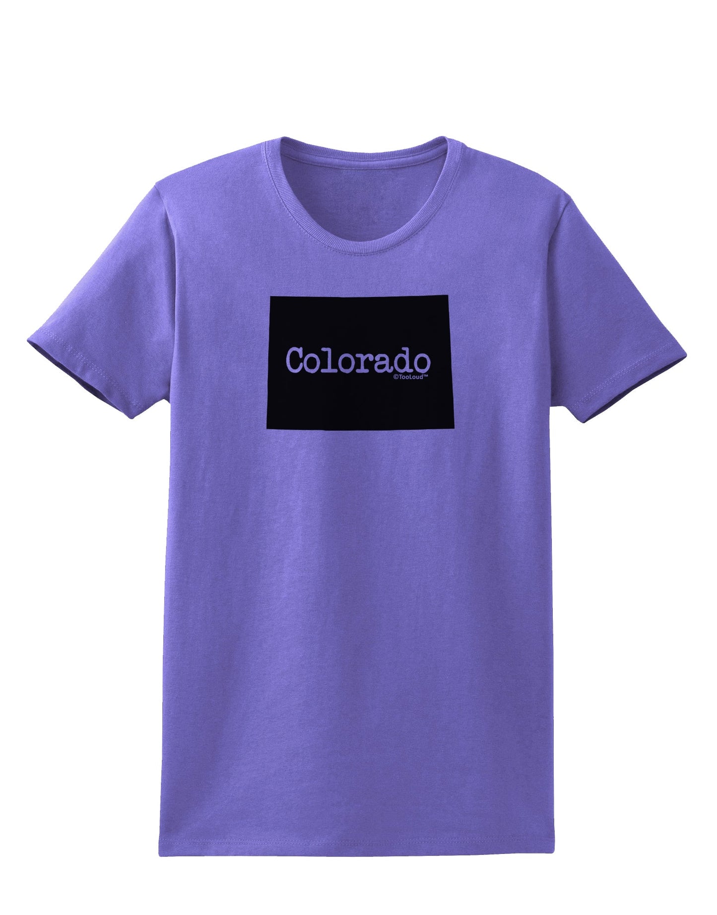 Colorado - United States Shape Womens T-Shirt by TooLoud-Womens T-Shirt-TooLoud-Violet-X-Small-Davson Sales