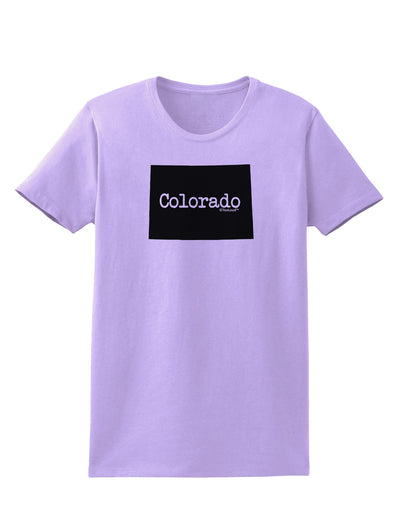 Colorado - United States Shape Womens T-Shirt by TooLoud-Womens T-Shirt-TooLoud-Lavender-X-Small-Davson Sales