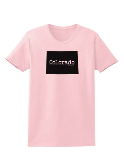 Colorado - United States Shape Womens T-Shirt by TooLoud-Womens T-Shirt-TooLoud-PalePink-X-Small-Davson Sales