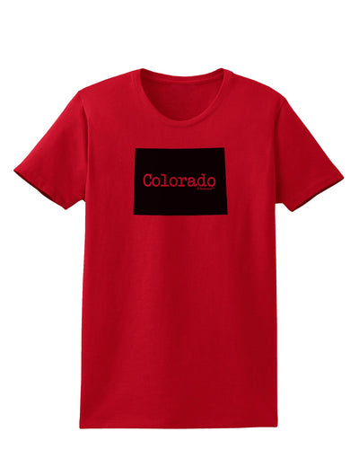 Colorado - United States Shape Womens T-Shirt by TooLoud-Womens T-Shirt-TooLoud-Red-X-Small-Davson Sales