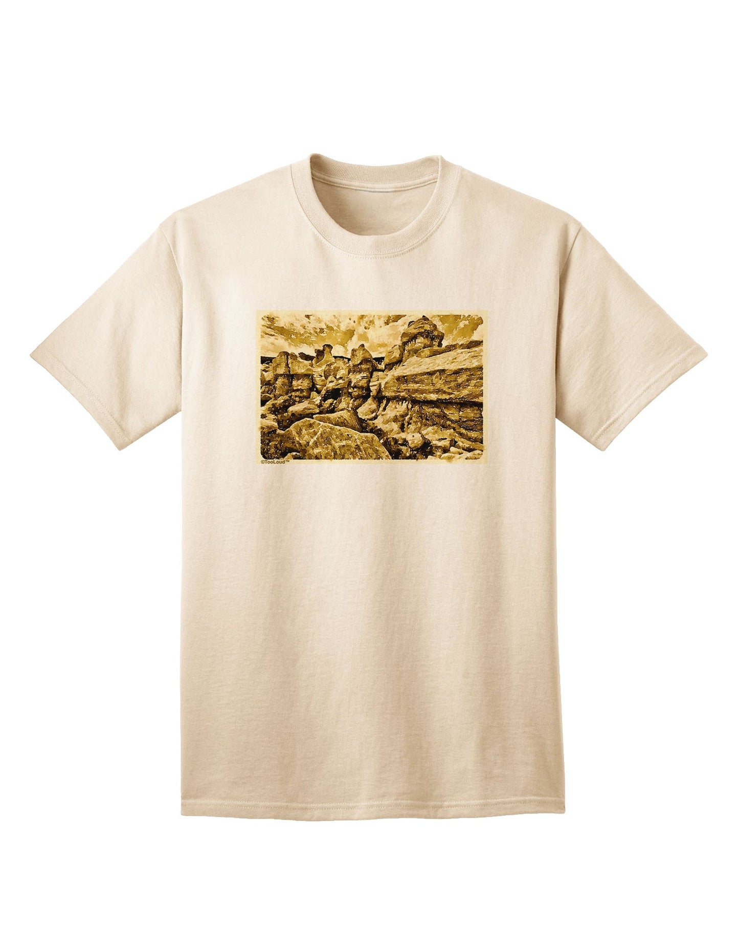Colorado Watercolor Mountains - Premium Adult T-Shirt Collection-Mens T-shirts-TooLoud-Natural-Small-Davson Sales