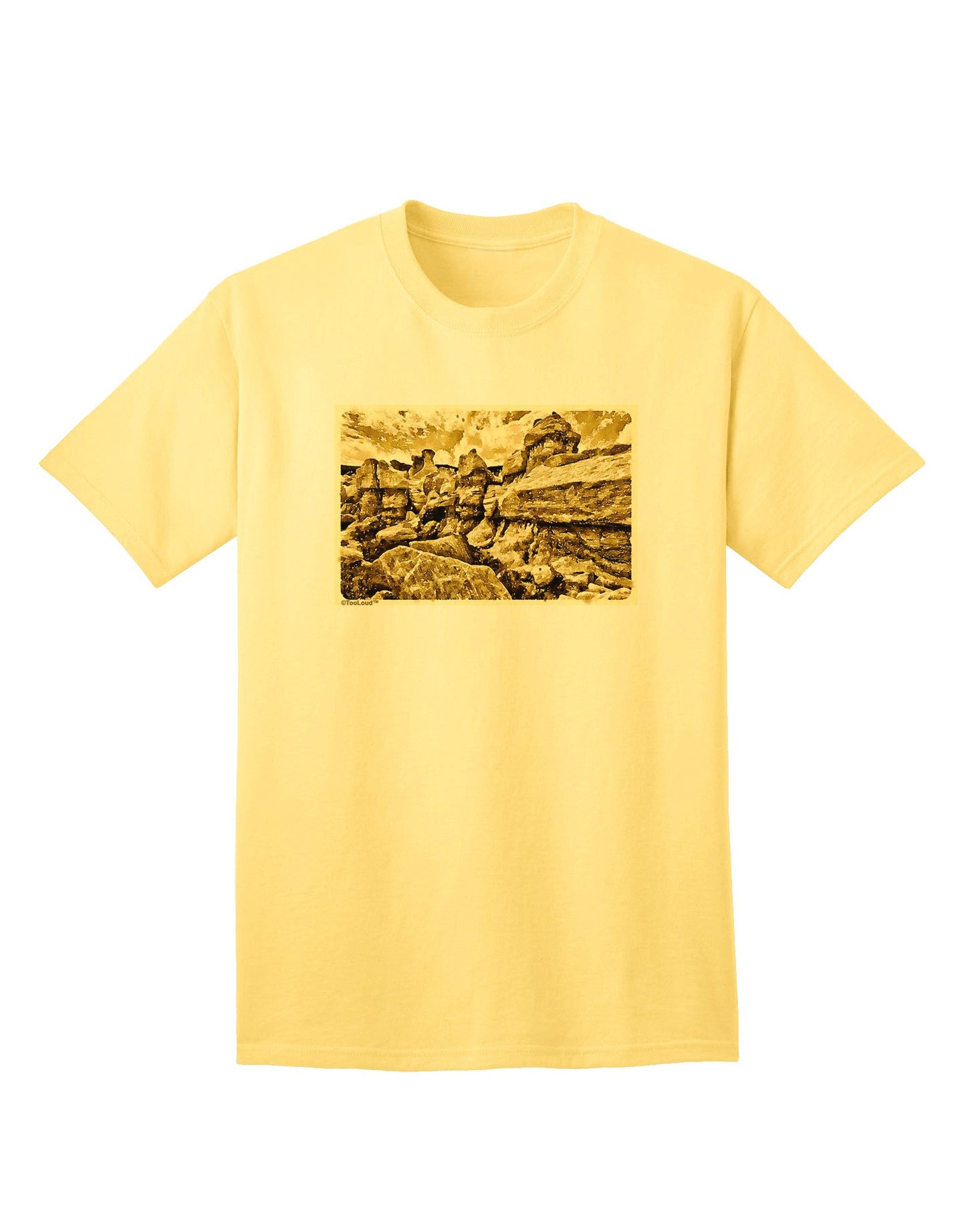 Colorado Watercolor Mountains - Premium Adult T-Shirt Collection-Mens T-shirts-TooLoud-Yellow-Small-Davson Sales
