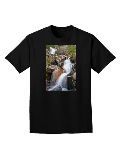 Colorado Waterfall Scene Adult Dark T-Shirt-Mens T-Shirt-TooLoud-Black-Small-Davson Sales