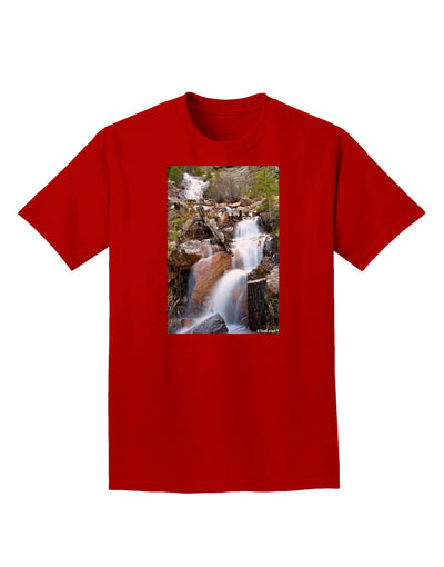 Colorado Waterfall Scene Adult Dark T-Shirt-Mens T-Shirt-TooLoud-Red-Small-Davson Sales