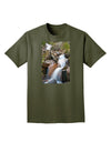 Colorado Waterfall Scene Adult Dark T-Shirt-Mens T-Shirt-TooLoud-Military-Green-Small-Davson Sales