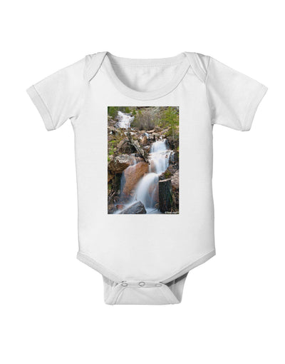 Colorado Waterfall Scene Baby Romper Bodysuit-Baby Romper-TooLoud-White-06-Months-Davson Sales