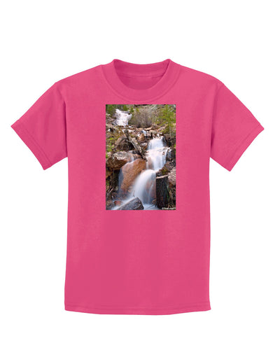 Colorado Waterfall Scene Childrens Dark T-Shirt-Childrens T-Shirt-TooLoud-Sangria-X-Small-Davson Sales