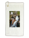 Colorado Waterfall Scene Micro Terry Gromet Golf Towel 11&#x22;x19-Golf Towel-TooLoud-White-Davson Sales