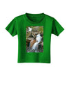 Colorado Waterfall Scene Text Toddler T-Shirt Dark-Toddler T-Shirt-TooLoud-Clover-Green-2T-Davson Sales