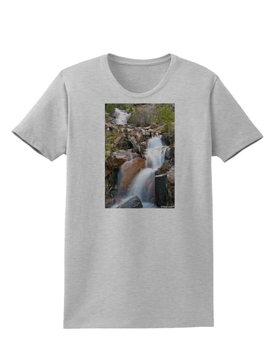 Colorado Waterfall Scene Womens T-Shirt-Womens T-Shirt-TooLoud-AshGray-X-Small-Davson Sales