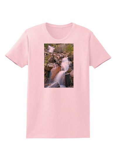 Colorado Waterfall Scene Womens T-Shirt-Womens T-Shirt-TooLoud-PalePink-X-Small-Davson Sales