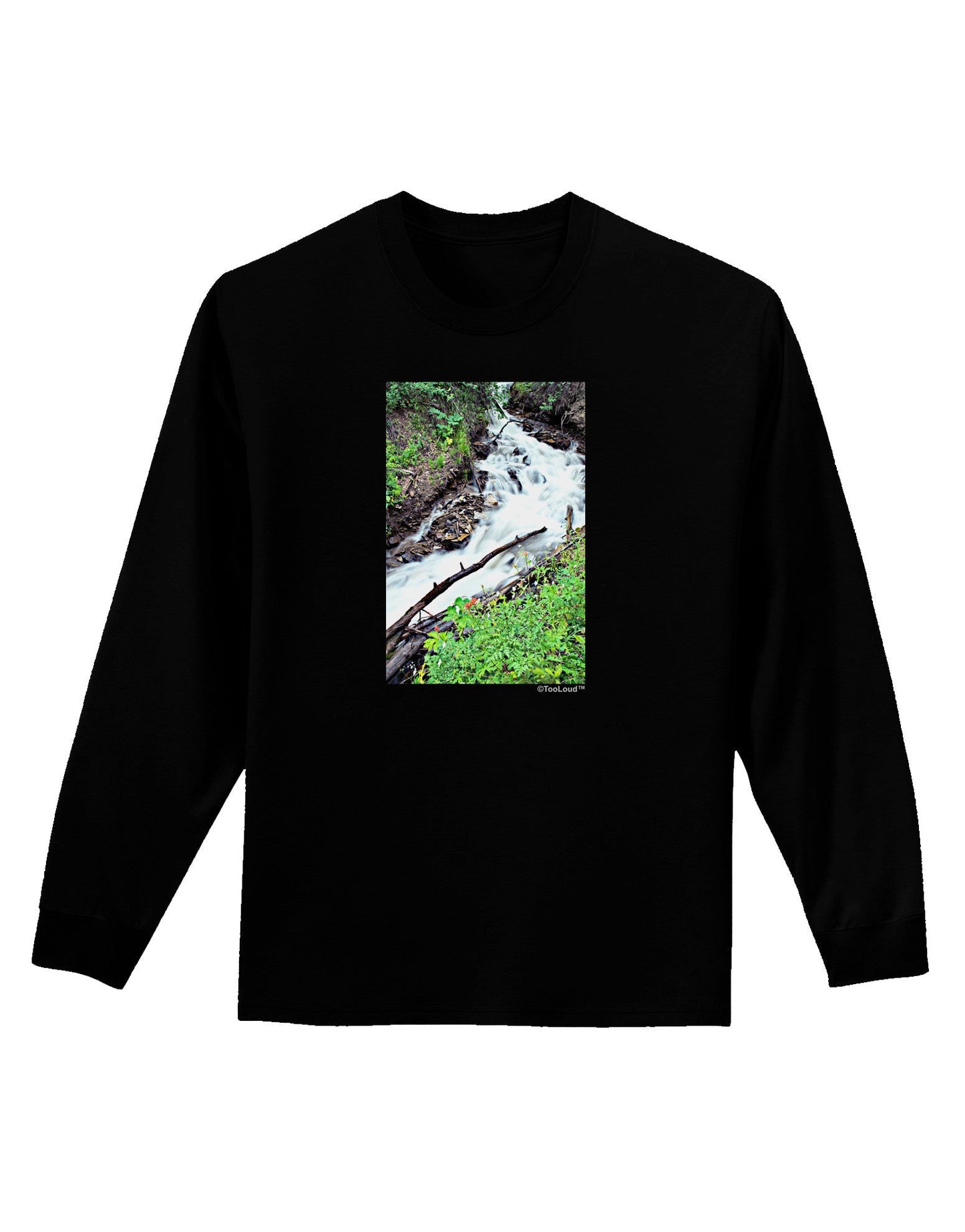 Colorado White River Adult Long Sleeve Dark T-Shirt-TooLoud-Black-Small-Davson Sales