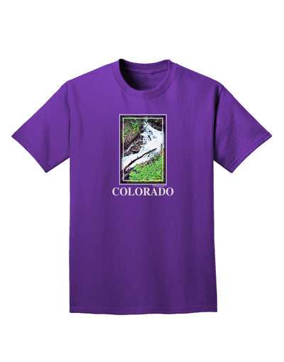 Colorado White River Text Adult Dark T-Shirt-Mens T-Shirt-TooLoud-Purple-Small-Davson Sales