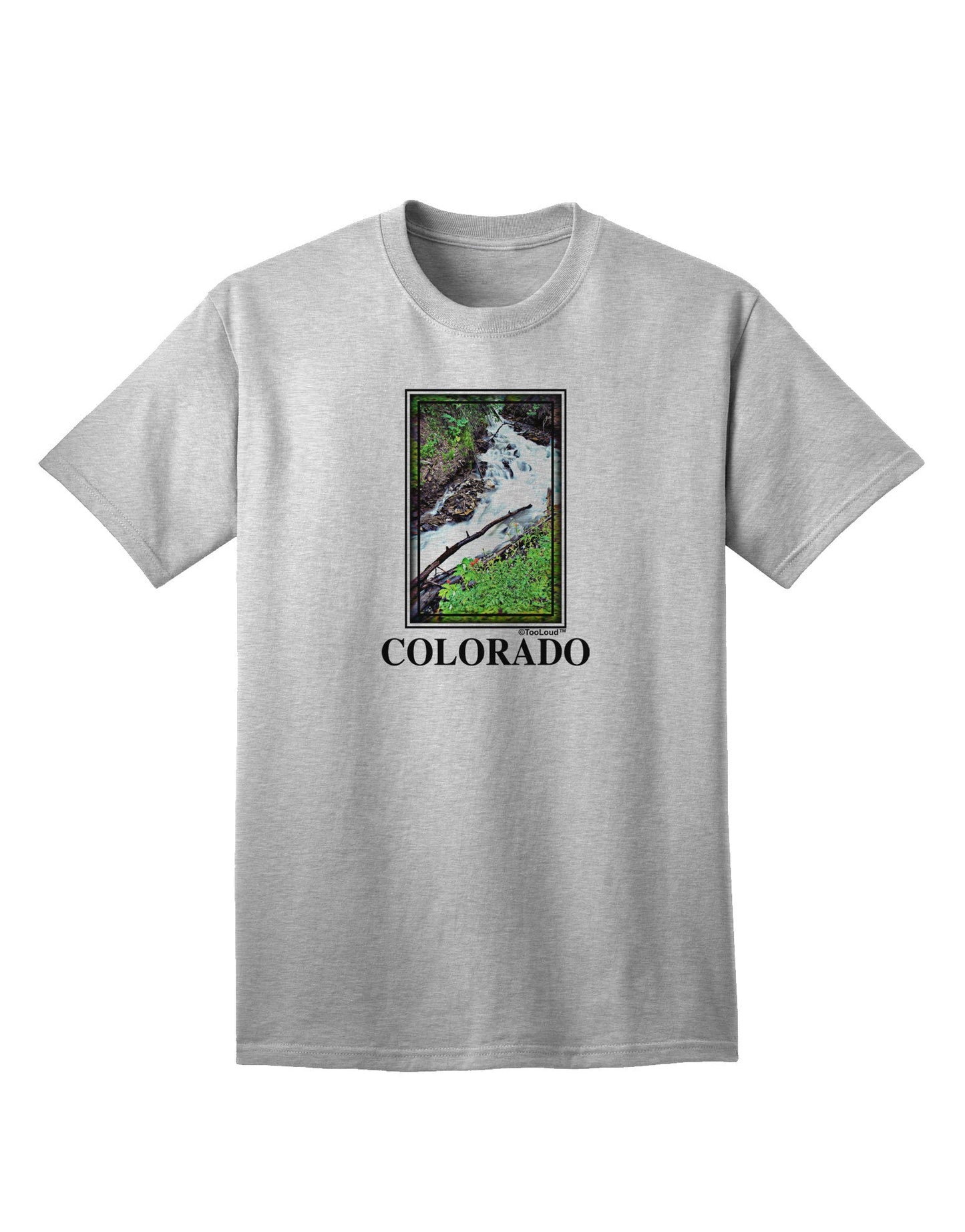 Colorado White River Text Adult T-Shirt-Mens T-Shirt-TooLoud-AshGray-Small-Davson Sales