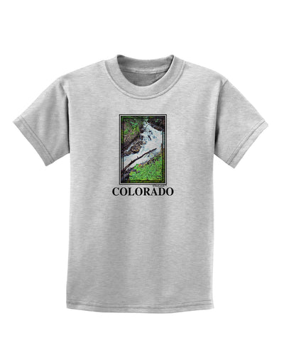 Colorado White River Text Childrens T-Shirt-Childrens T-Shirt-TooLoud-AshGray-X-Small-Davson Sales