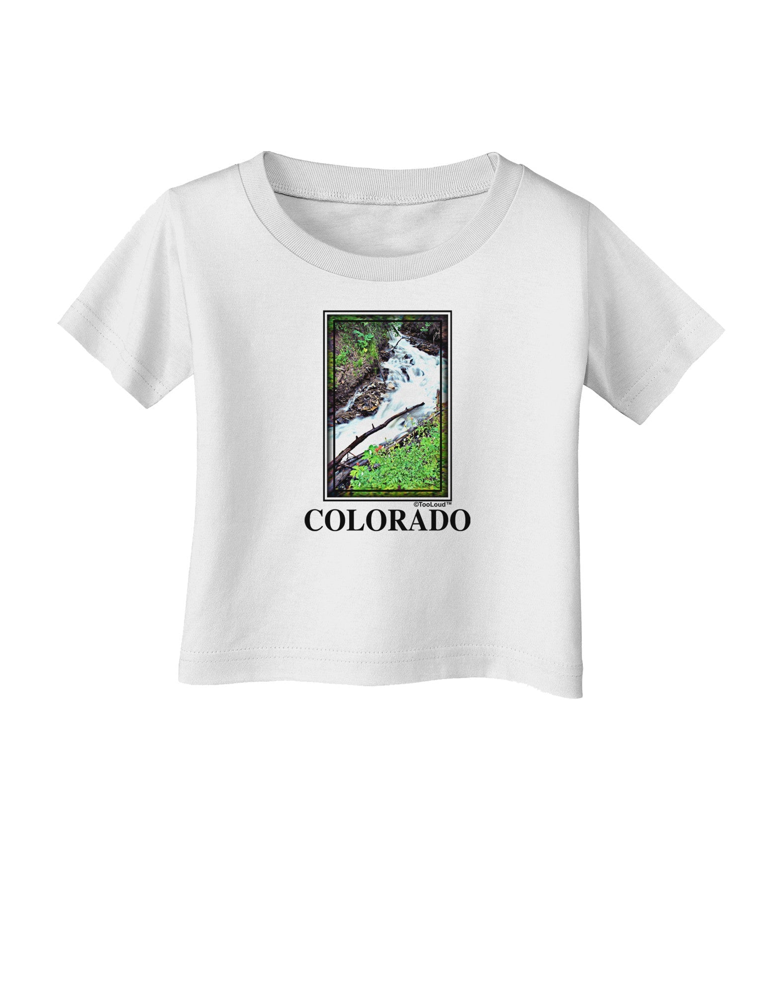 Colorado White River Text Infant T-Shirt-Infant T-Shirt-TooLoud-White-06-Months-Davson Sales