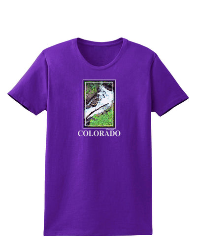 Colorado White River Text Womens Dark T-Shirt-TooLoud-Purple-X-Small-Davson Sales