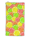 Colorful Citrus Fruits Micro Terry Gromet Golf Towel 15 x 22 Inch All Over Print-Golf Towel-TooLoud-White-Davson Sales