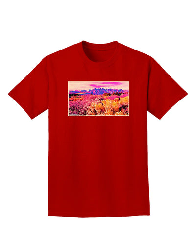 Colorful Colorado Mountains Adult Dark T-Shirt-Mens T-Shirt-TooLoud-Red-Small-Davson Sales