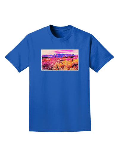 Colorful Colorado Mountains Adult Dark T-Shirt-Mens T-Shirt-TooLoud-Royal-Blue-Small-Davson Sales