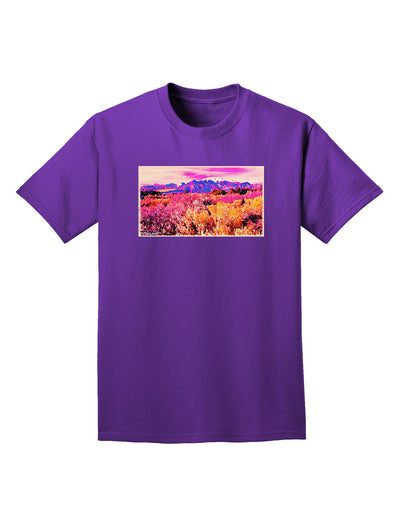 Colorful Colorado Mountains Adult Dark T-Shirt-Mens T-Shirt-TooLoud-Purple-Small-Davson Sales