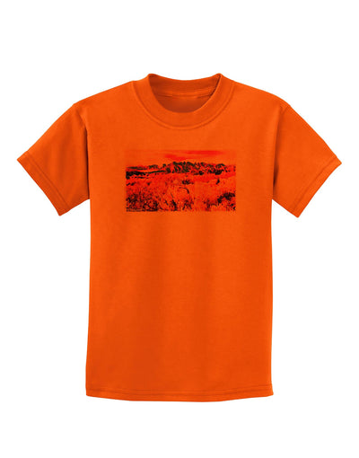 Colorful Colorado Mountains Childrens T-Shirt-Childrens T-Shirt-TooLoud-Orange-X-Small-Davson Sales