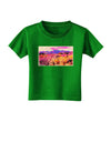 Colorful Colorado Mountains Toddler T-Shirt Dark-Toddler T-Shirt-TooLoud-Clover-Green-2T-Davson Sales