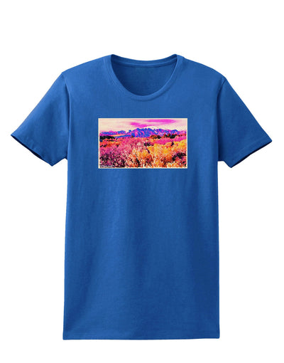 Colorful Colorado Mountains Womens Dark T-Shirt-TooLoud-Royal-Blue-X-Small-Davson Sales