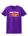 Colorful Colorado Mountains Womens Dark T-Shirt-TooLoud-Purple-X-Small-Davson Sales