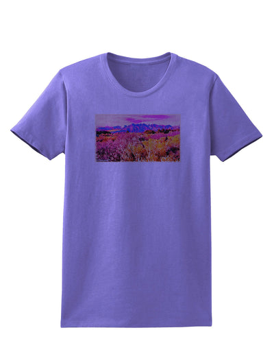 Colorful Colorado Mountains Womens T-Shirt-Womens T-Shirt-TooLoud-Violet-X-Small-Davson Sales