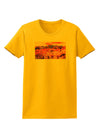 Colorful Colorado Mountains Womens T-Shirt-Womens T-Shirt-TooLoud-Gold-X-Small-Davson Sales