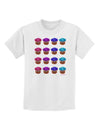 Colorful Cupcake Pattern Childrens T-Shirt by TooLoud-Childrens T-Shirt-TooLoud-White-X-Small-Davson Sales