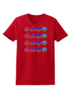 Colorful Cupcake Pattern Womens Dark T-Shirt by TooLoud-Womens T-Shirt-TooLoud-Red-X-Small-Davson Sales