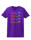 Colorful Cupcake Pattern Womens Dark T-Shirt by TooLoud-Womens T-Shirt-TooLoud-Purple-X-Small-Davson Sales