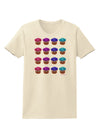 Colorful Cupcake Pattern Womens T-Shirt by TooLoud-Womens T-Shirt-TooLoud-Natural-X-Small-Davson Sales