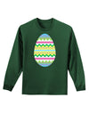 Colorful Easter Egg Adult Long Sleeve Dark T-Shirt-TooLoud-Dark-Green-Small-Davson Sales