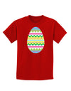 Colorful Easter Egg Childrens Dark T-Shirt-Childrens T-Shirt-TooLoud-Red-X-Small-Davson Sales