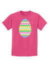 Colorful Easter Egg Childrens Dark T-Shirt-Childrens T-Shirt-TooLoud-Sangria-X-Small-Davson Sales