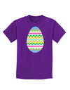 Colorful Easter Egg Childrens Dark T-Shirt-Childrens T-Shirt-TooLoud-Purple-X-Small-Davson Sales