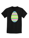 Colorful Easter Egg Childrens Dark T-Shirt-Childrens T-Shirt-TooLoud-Black-X-Small-Davson Sales