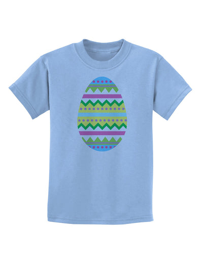 Colorful Easter Egg Childrens T-Shirt-Childrens T-Shirt-TooLoud-Light-Blue-X-Small-Davson Sales