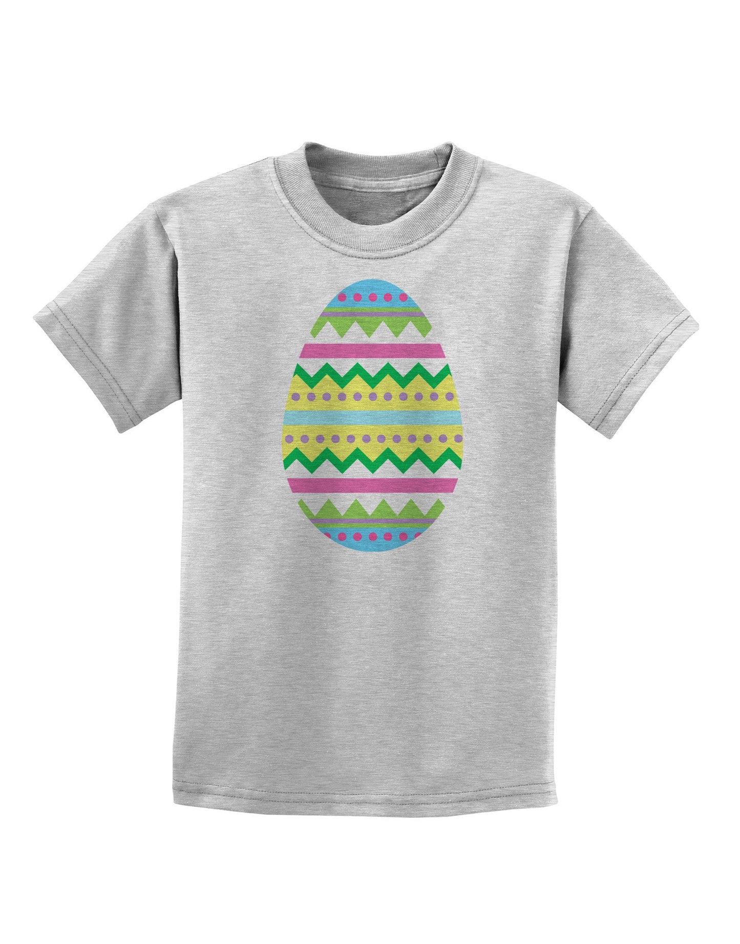 Colorful Easter Egg Childrens T-Shirt-Childrens T-Shirt-TooLoud-AshGray-X-Small-Davson Sales